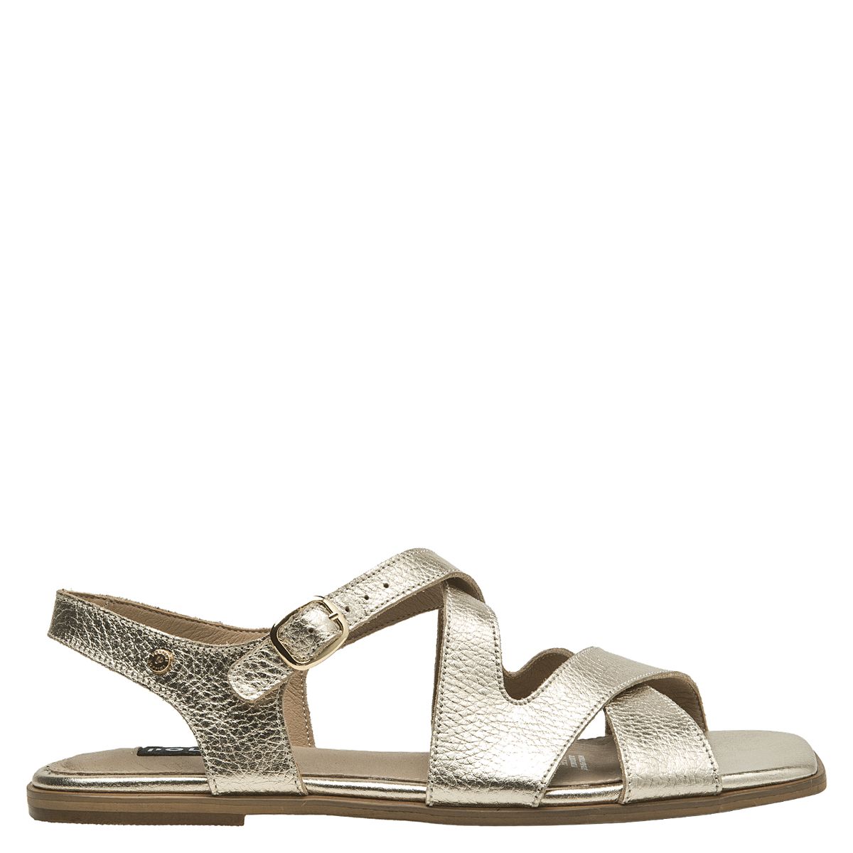 POLLINI - Sandalia Mujer Casual Dorado Pollini