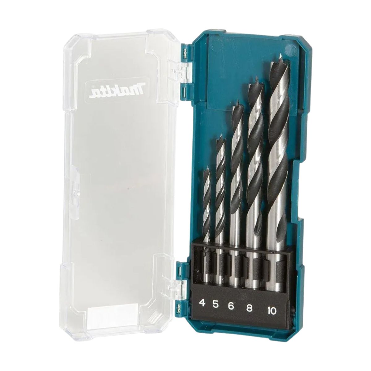 MAKITA - Set 5 Brocas Madera Hss 4,5,6,8 Y 10mm Makita D-72861