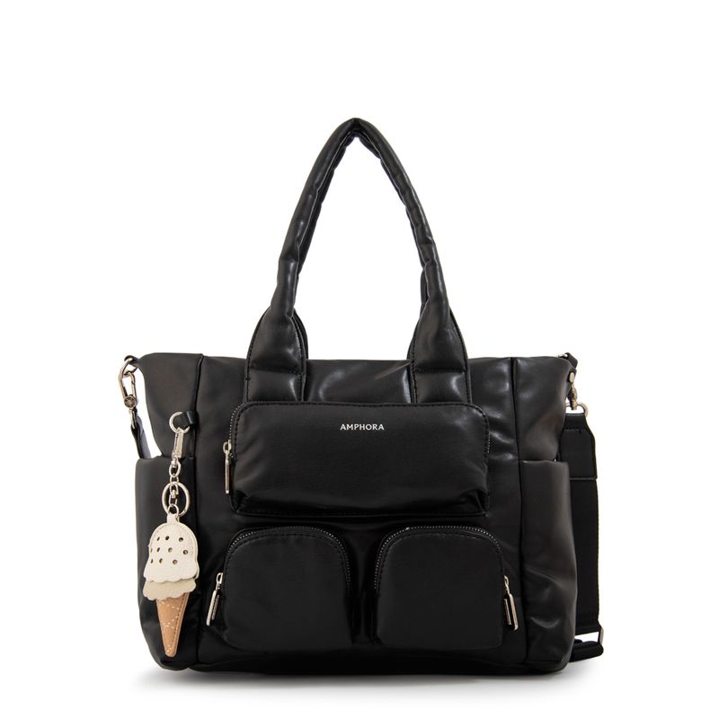 AMPHORA - Cartera Dos Asas gelatto grande negro