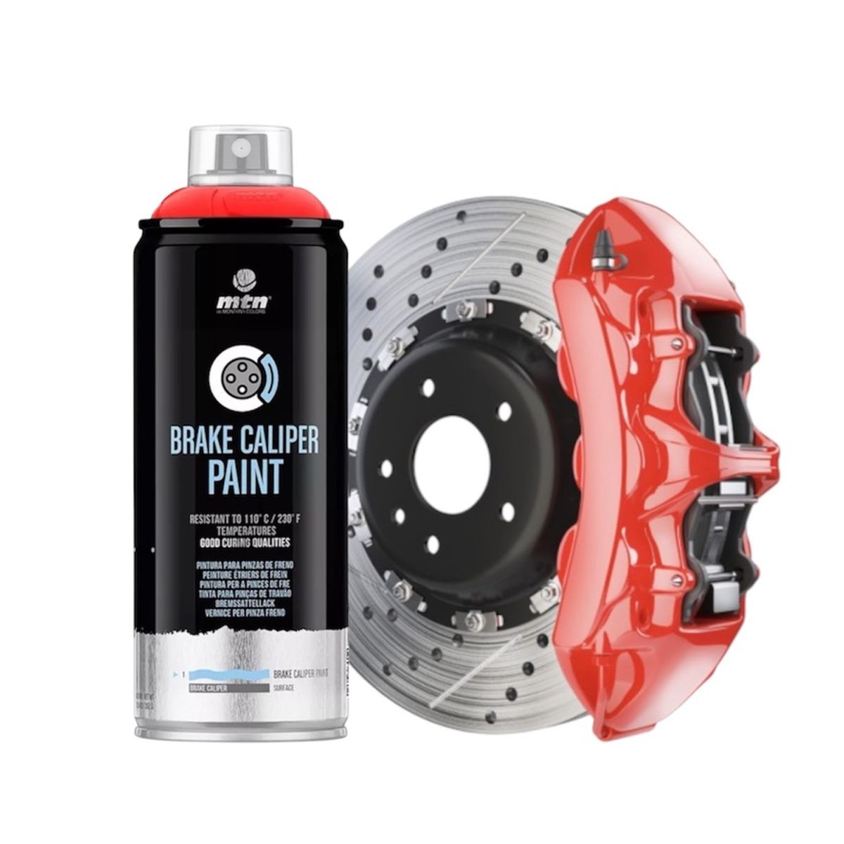 MONTANA - Pintura para Frenos Caliper Spray Brillante Rojo 400ml