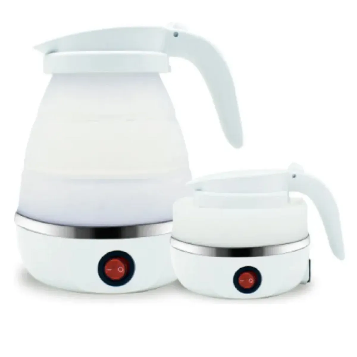 GENERICO - HERVIDOR ELÉCTRICO PORTÁTIL MINI PLEGABLE VIAJES 600 ML