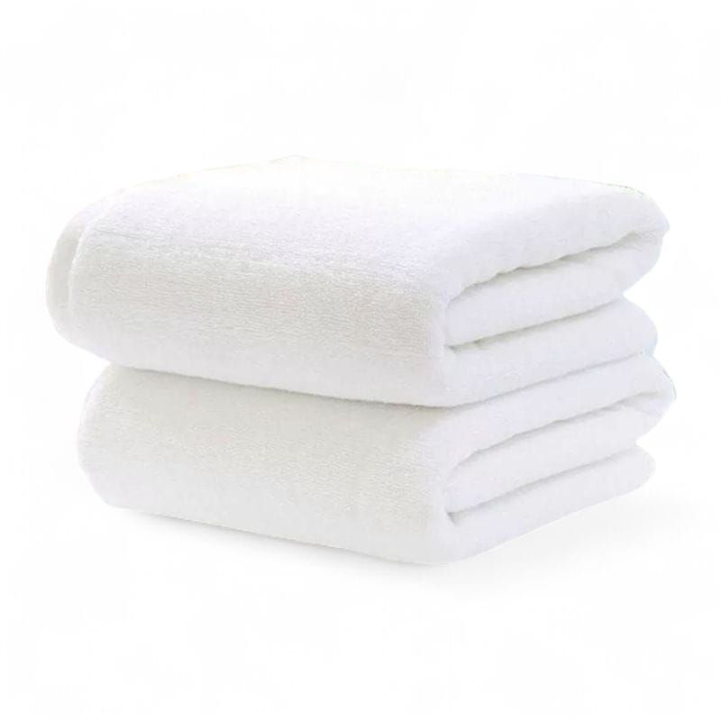 HOMEY - Pack De 2 Toallas Blancas 100% Algodón, 70x140cm Premium.