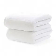 HOMEY - Pack De 2 Toallas Blancas 100% Algodón, 70x140cm Premium.