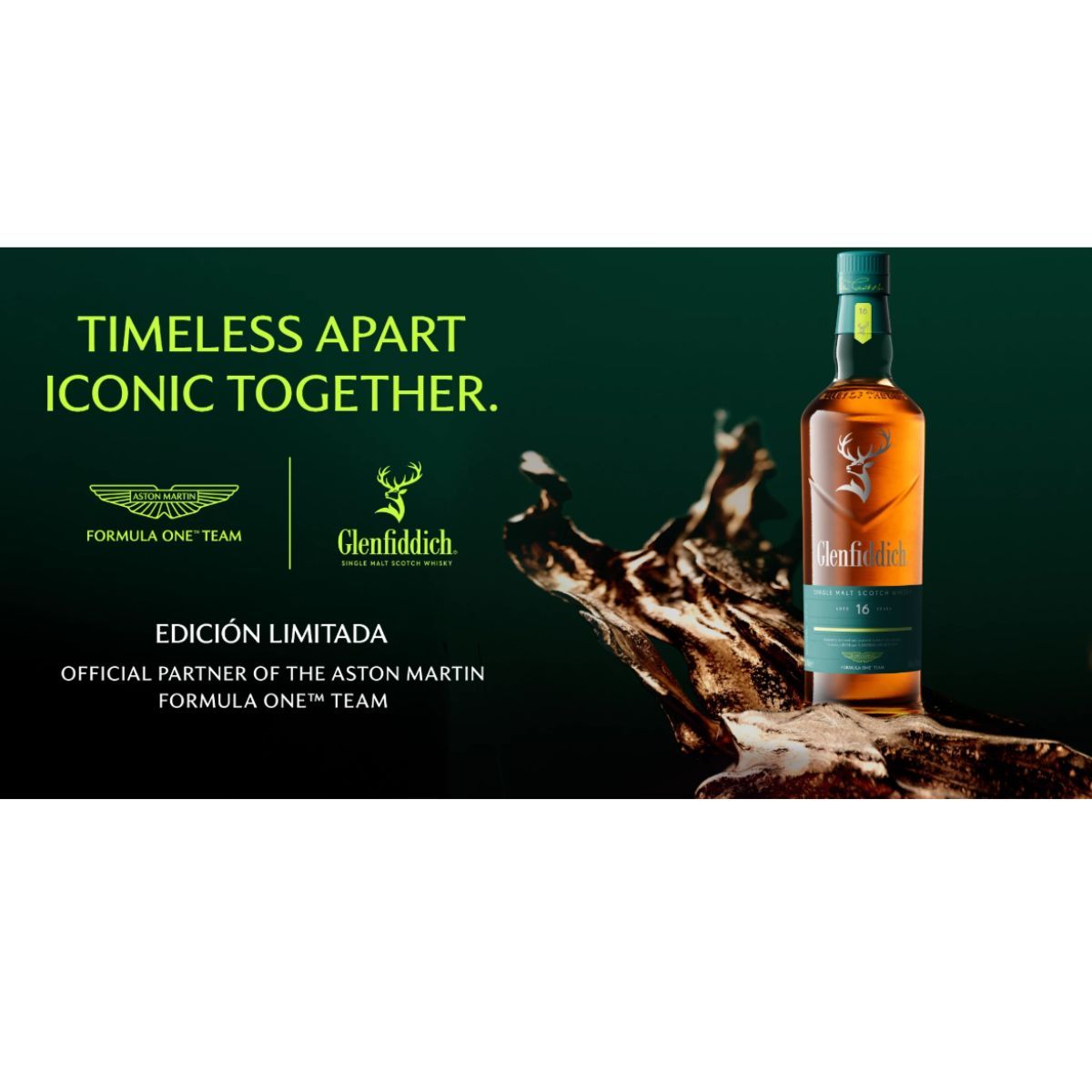 GLENFIDDICH - Whisky Glenfiddich 16 Años F1 Aston Martin Edicion Limitada