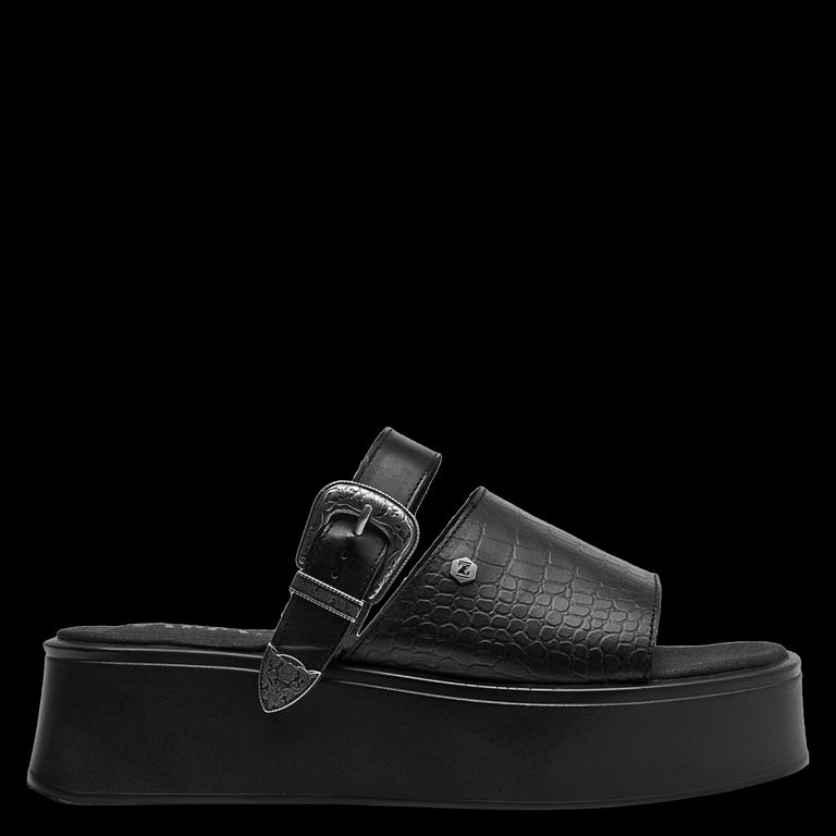 Sandalia Mujer Casual Negro