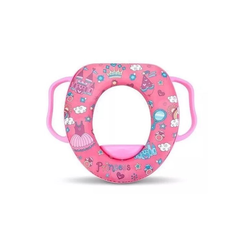 GENERICO - Adaptador para inodoro WC acolchado color rosado