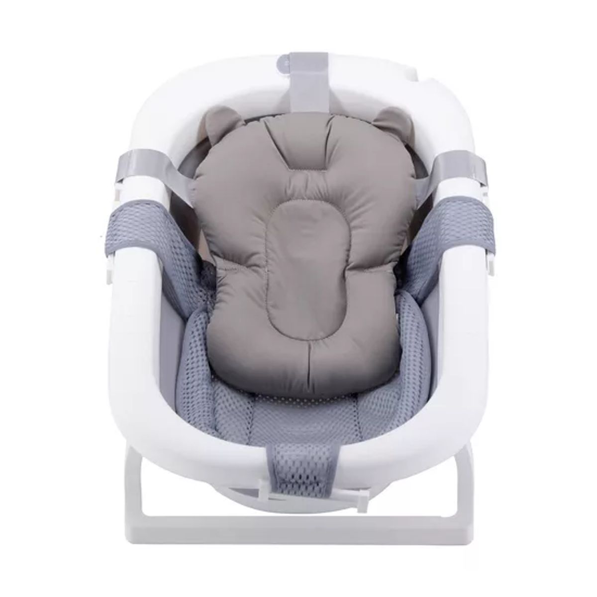 GENERICO - Bañera plegable bebé con cojín almohada y reductor gris