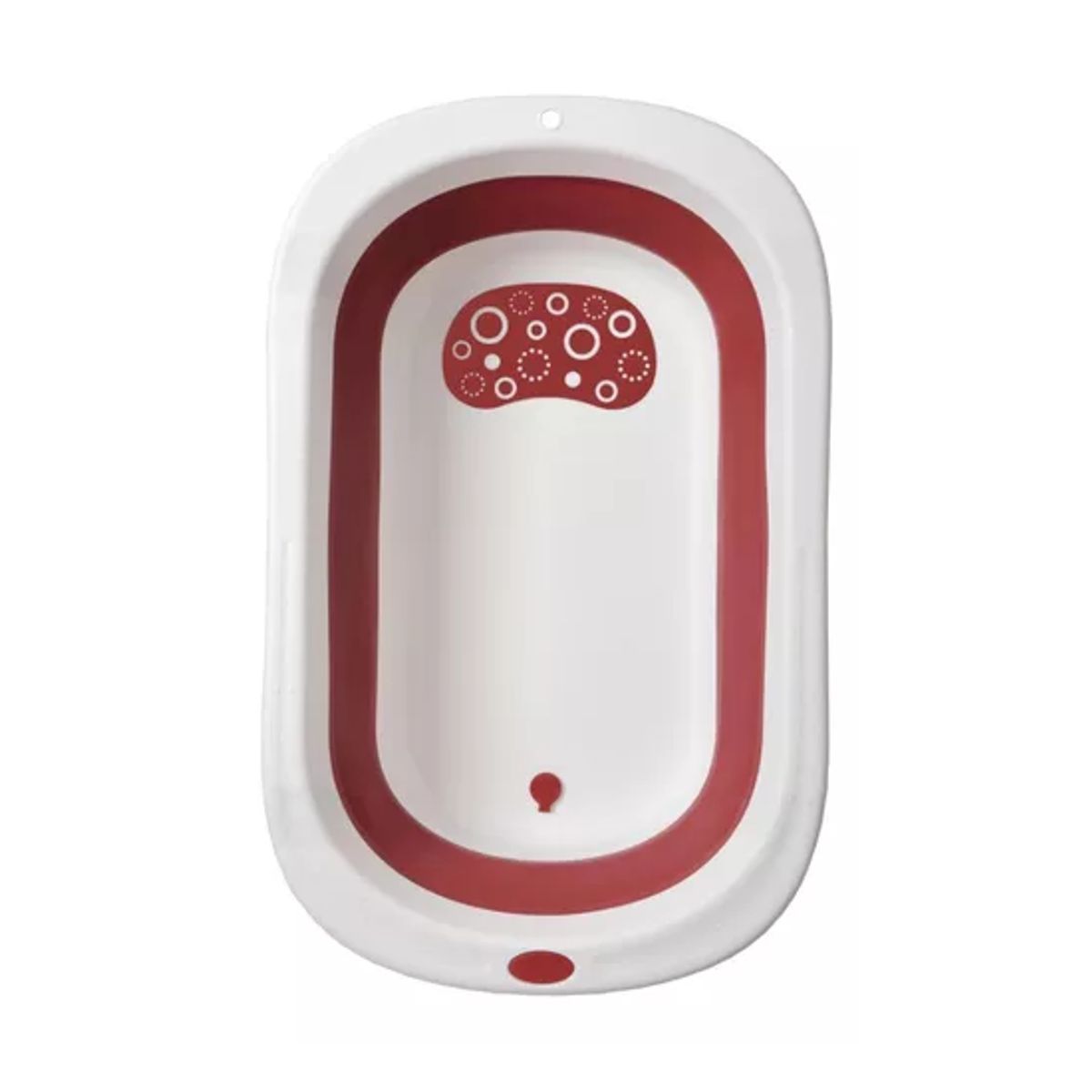 GENERICO - Tina bebé bañera plegable con malla color rosado