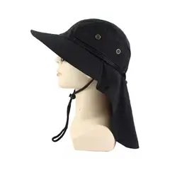 NO LOGO - Sombrero De Verano Camping Pesca Boonie Negro
