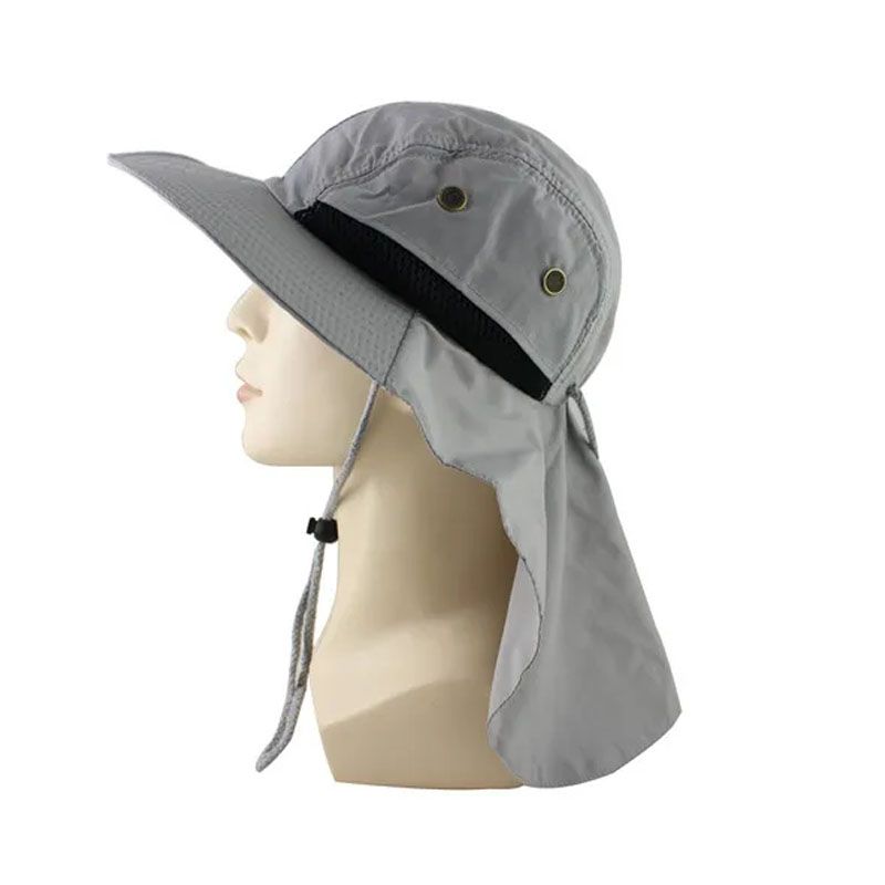NO LOGO - Sombrero De Verano Camping Pesca Boonie Gris