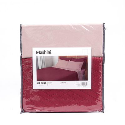 Imagen 2 del producto Set Quilt Cordoba + Sábanas 2 Plazas Microfibra Quilt Liso