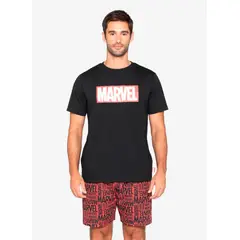 LADY GENNY - Pijama Hombre Juvenil Negra