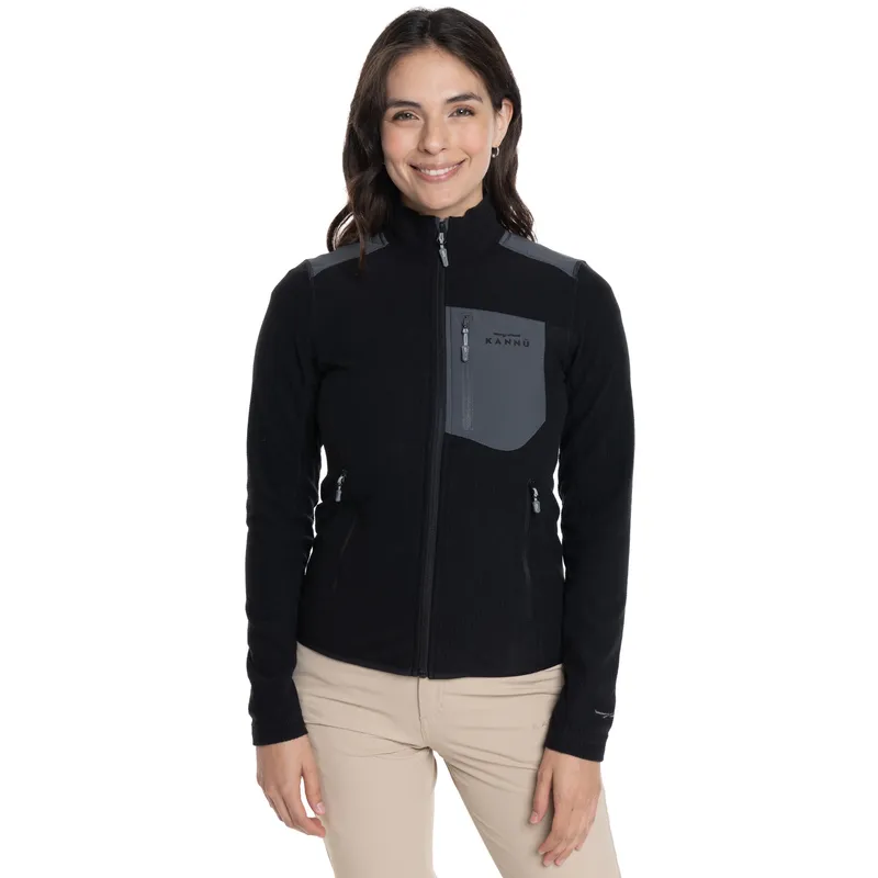 KANNU - POLAR MUJER  FULL ZIPPER CHECK LIMARÍ
