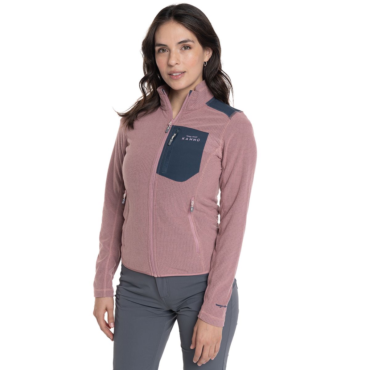 KANNU - POLAR MUJER  FULL ZIPPER CHECK LIMARÍ