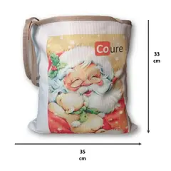 DCOBRE - Bolso Reutilizable en Cobre Santa fondo naranja