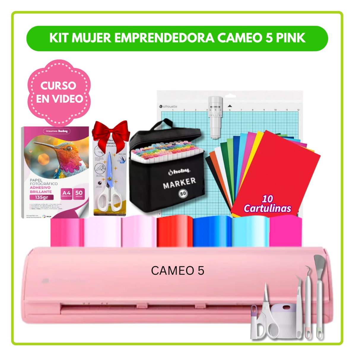 SILHOUETTE - KIT MUJER EMPRENDEDORA CAMEO 5 PINK GP09