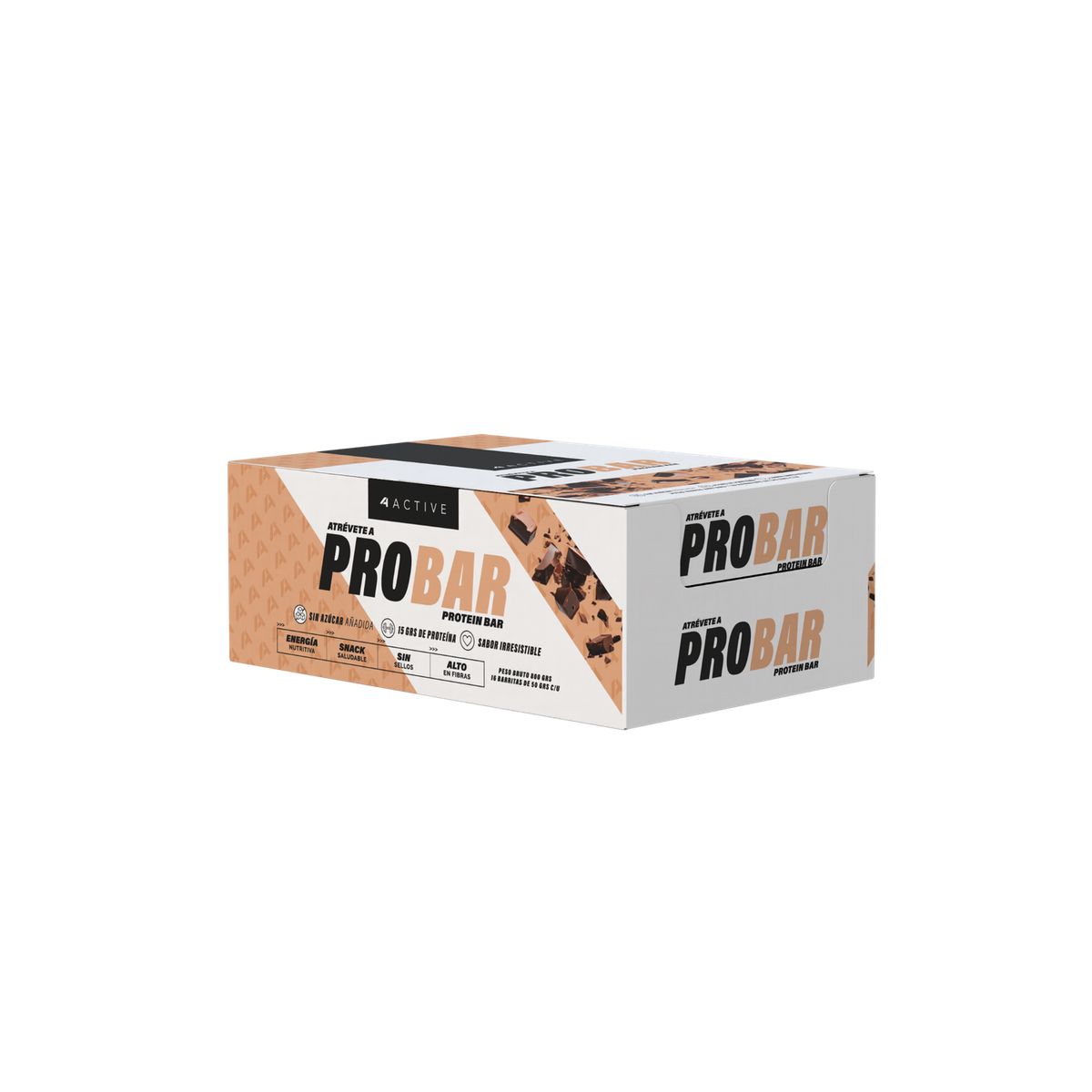 4ACTIVE - 4Active PROBAR Protein Bar 50g - 16 unidades