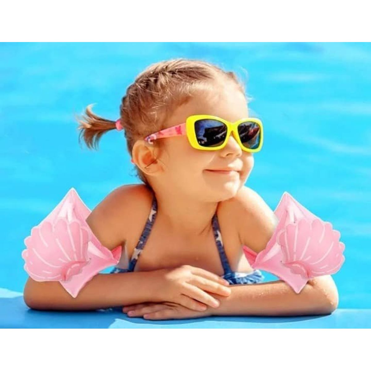 GENERICO - Pack 2 flotadores inflable alita brazos para niños 3 años a 6 años