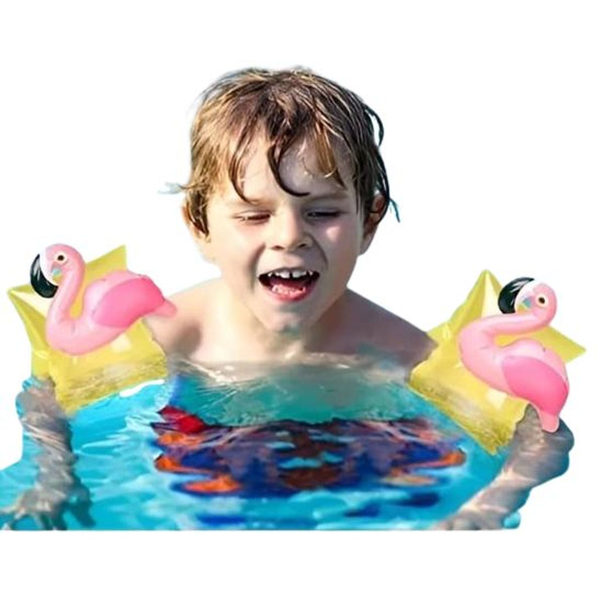 GENERICO - Pack 2 flotadores inflable alita brazos para niños 3 años a 6 años