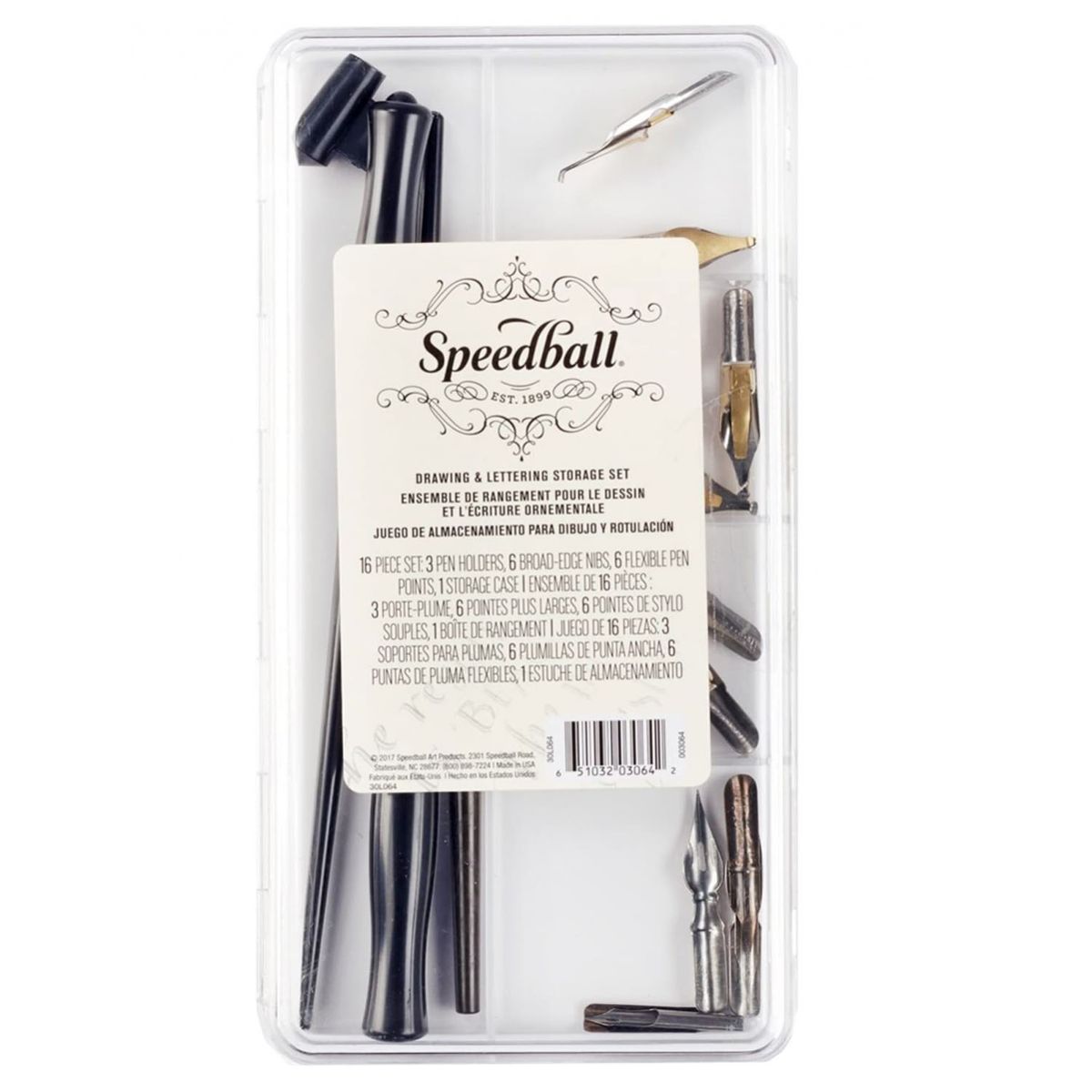 SPEEDBALL - Set De Plumillas De Dibujo Y Lettering Speedball