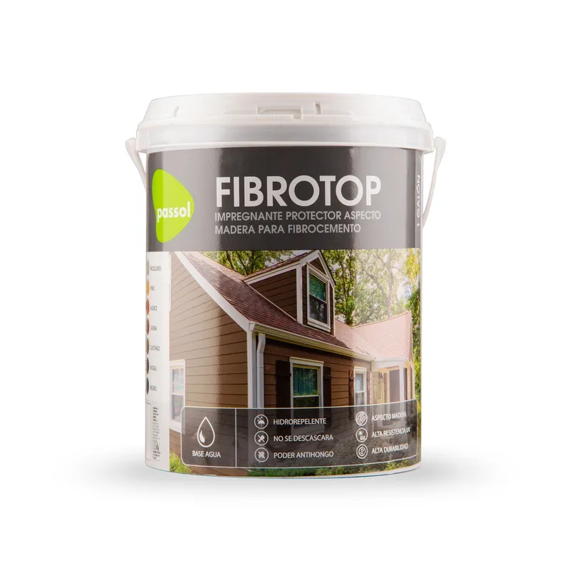 PASSOL - Impregnante para Siding de Fibrocemento color Caoba 1 galón