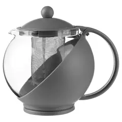 SECRET DE GOURMET - Tetera Con Filtro 1,25 Lt Vidrio - Gris oscuro - Tamano Unico