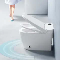 GENERICO - WC Inodoro inteligente con asiento calefaccionado limpieza automática y asiento abatible