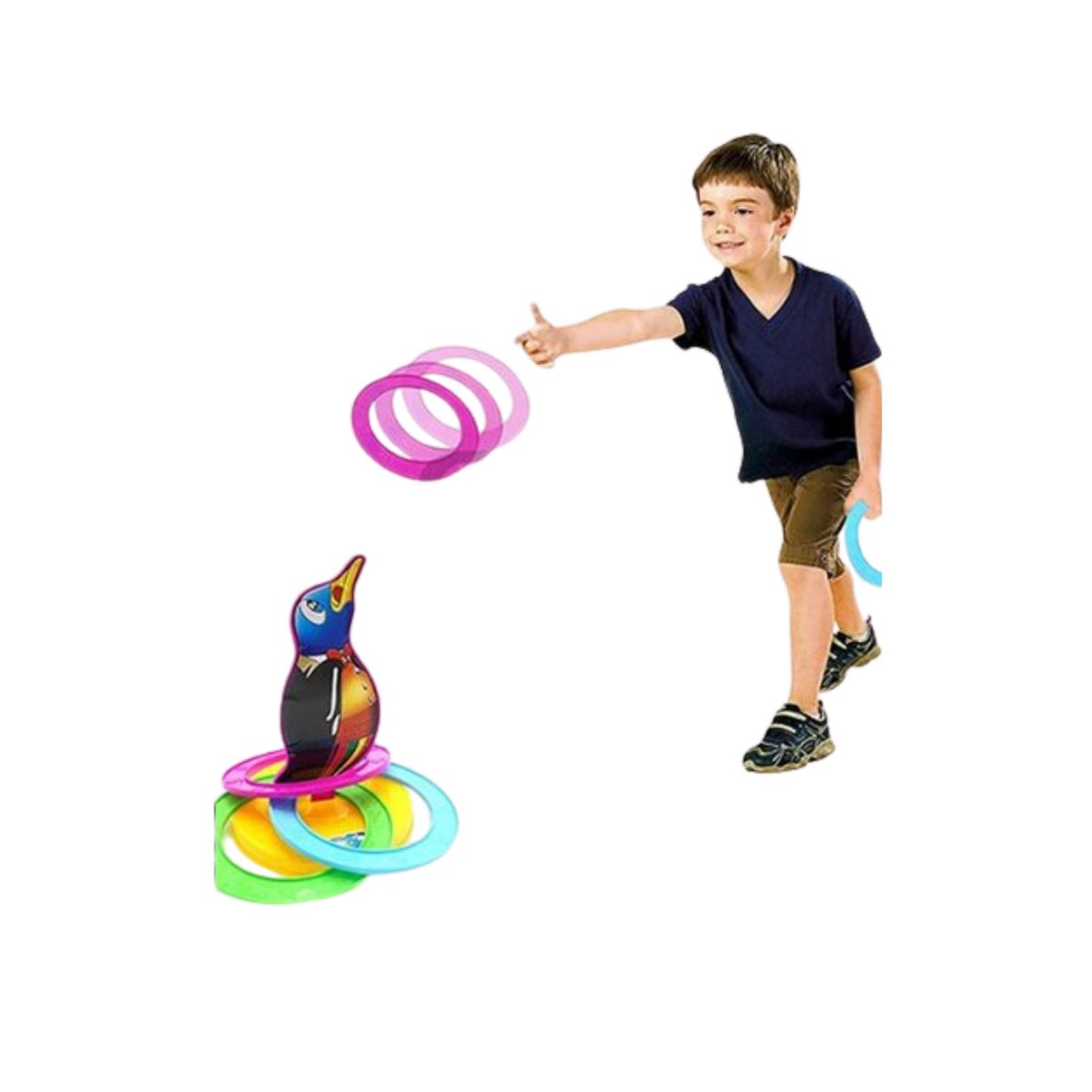 GENERICO - Lanzador De Argollas Multiples Diseños De Animales 20cm