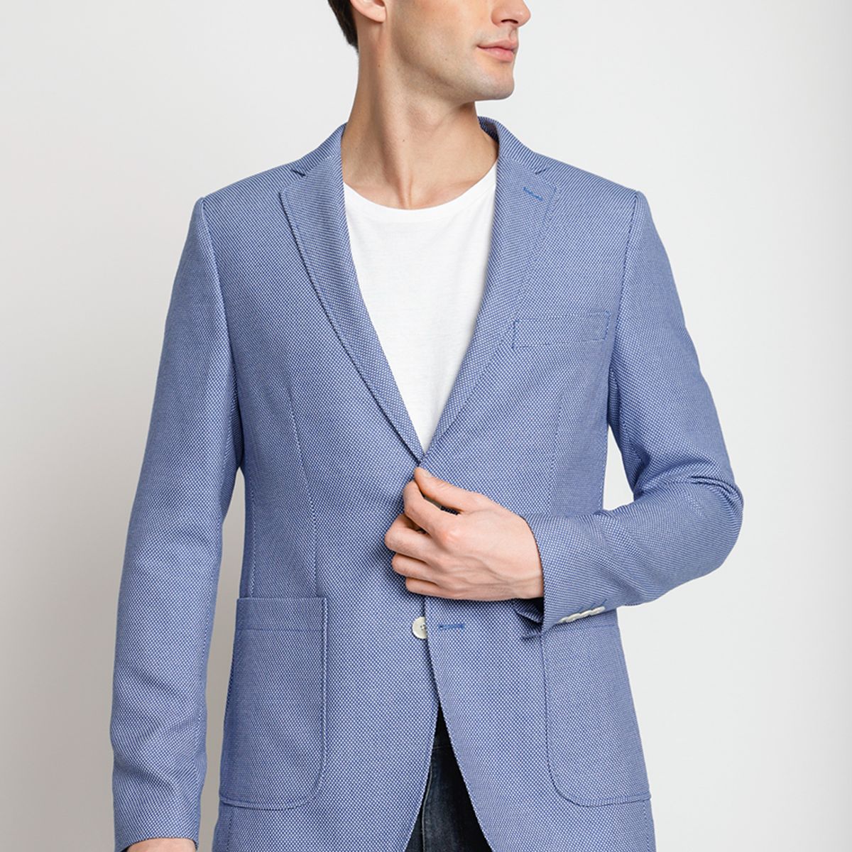 PERRY ELLIS - Chaqueta Hombre Casual Azul