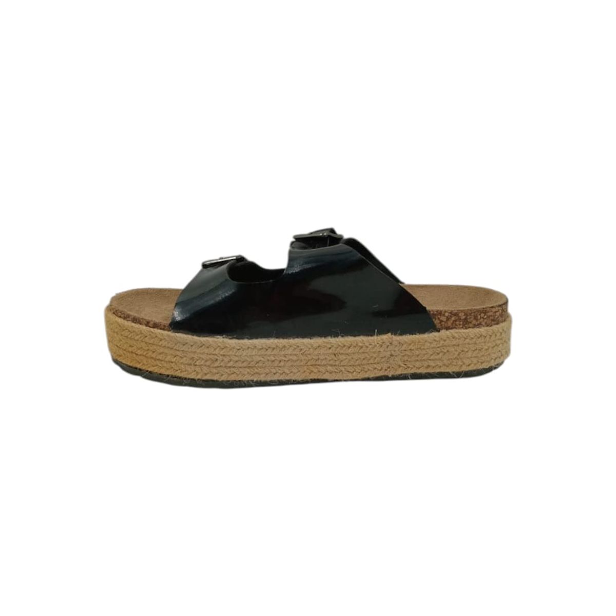 HERIEL - Sandalia Negra Plataforma Mujer