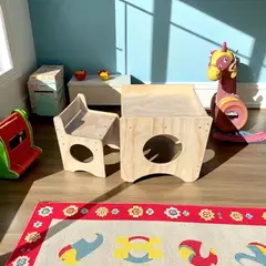 GENERICO - Escritorio Infantil con silla modelo Compacto