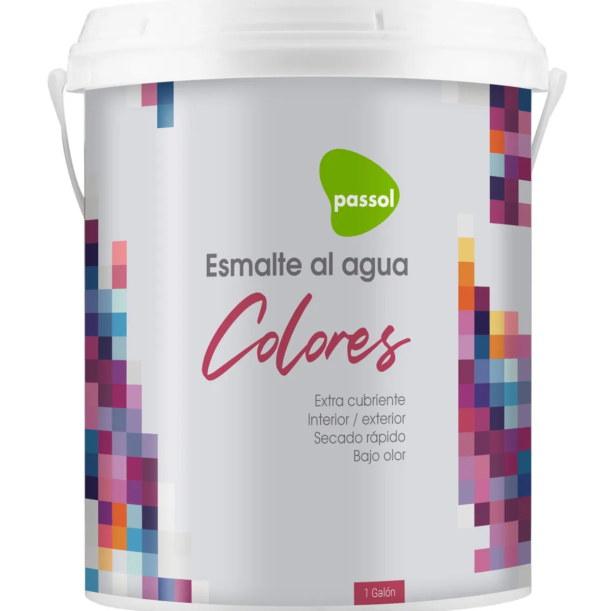 PASSOL - Esmalte al Agua color Azul Piedra mate 1 galón