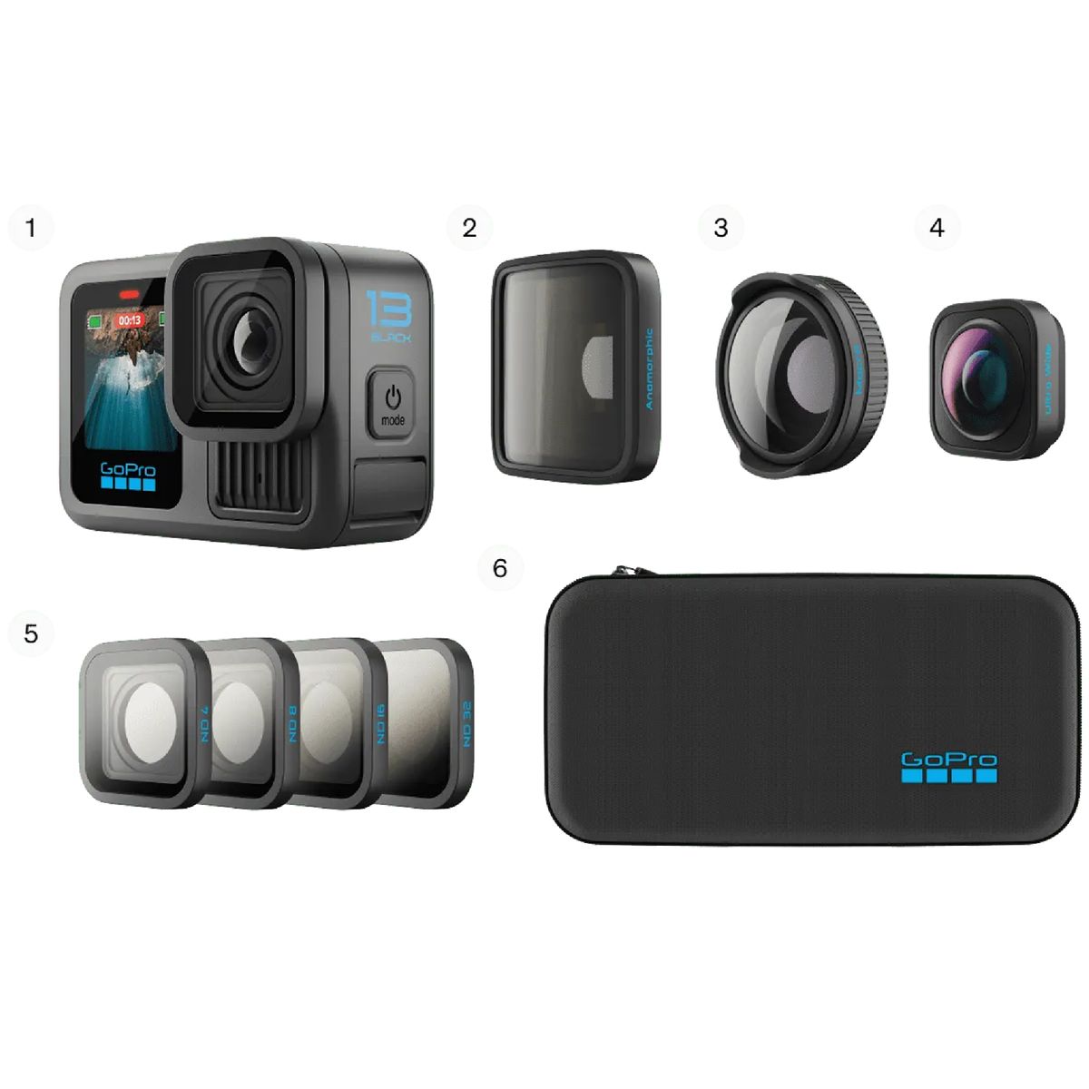 GOPRO - Camara HERO13 Black + HB-Series Lens Collection