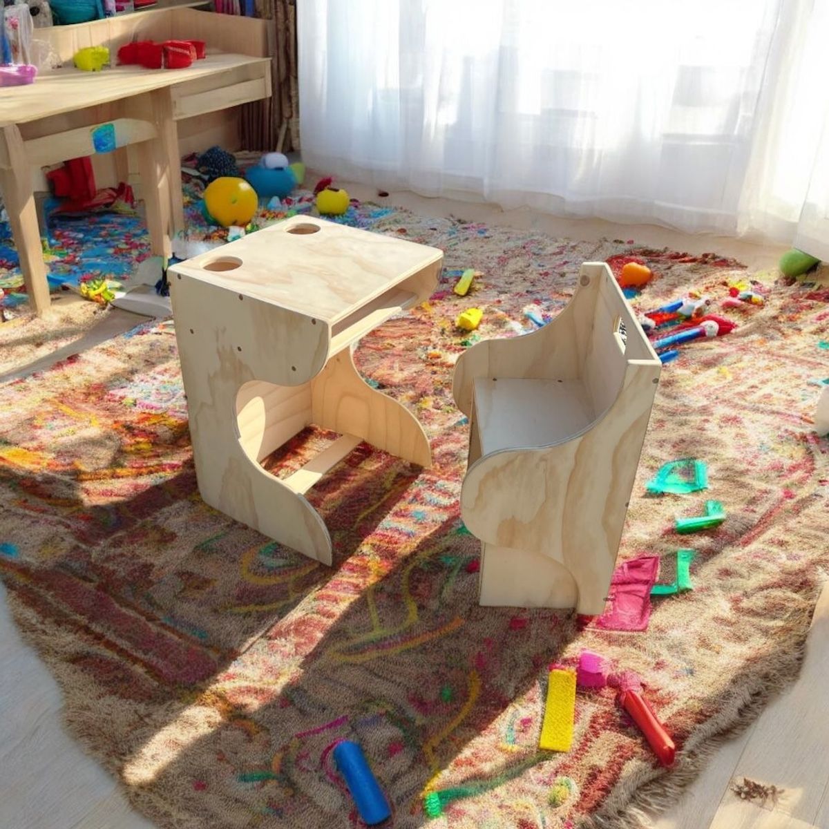 GENERICO - Escritorio infantil con silla modelo Cajoncito