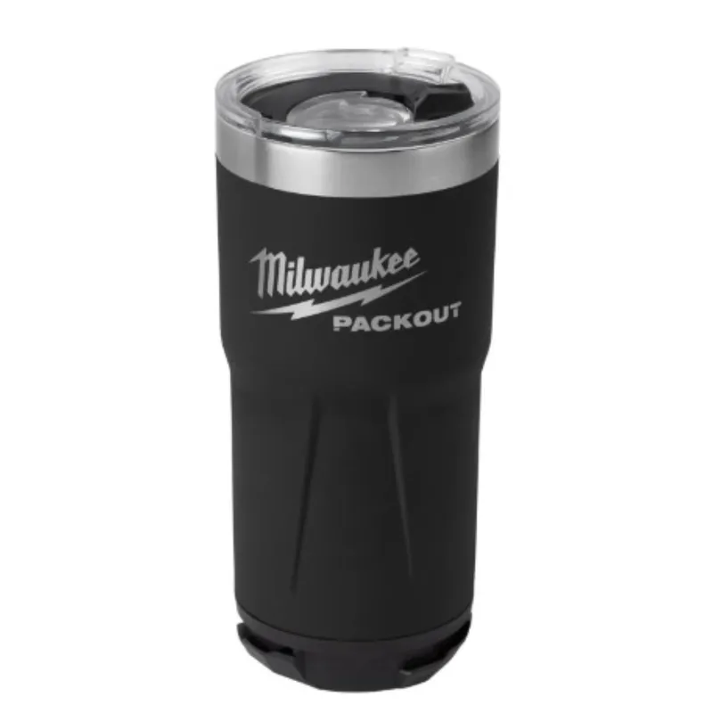MILWAUKEE - Termo Vaso Packout 591 ml Negro Milwaukee 48-22-8392B