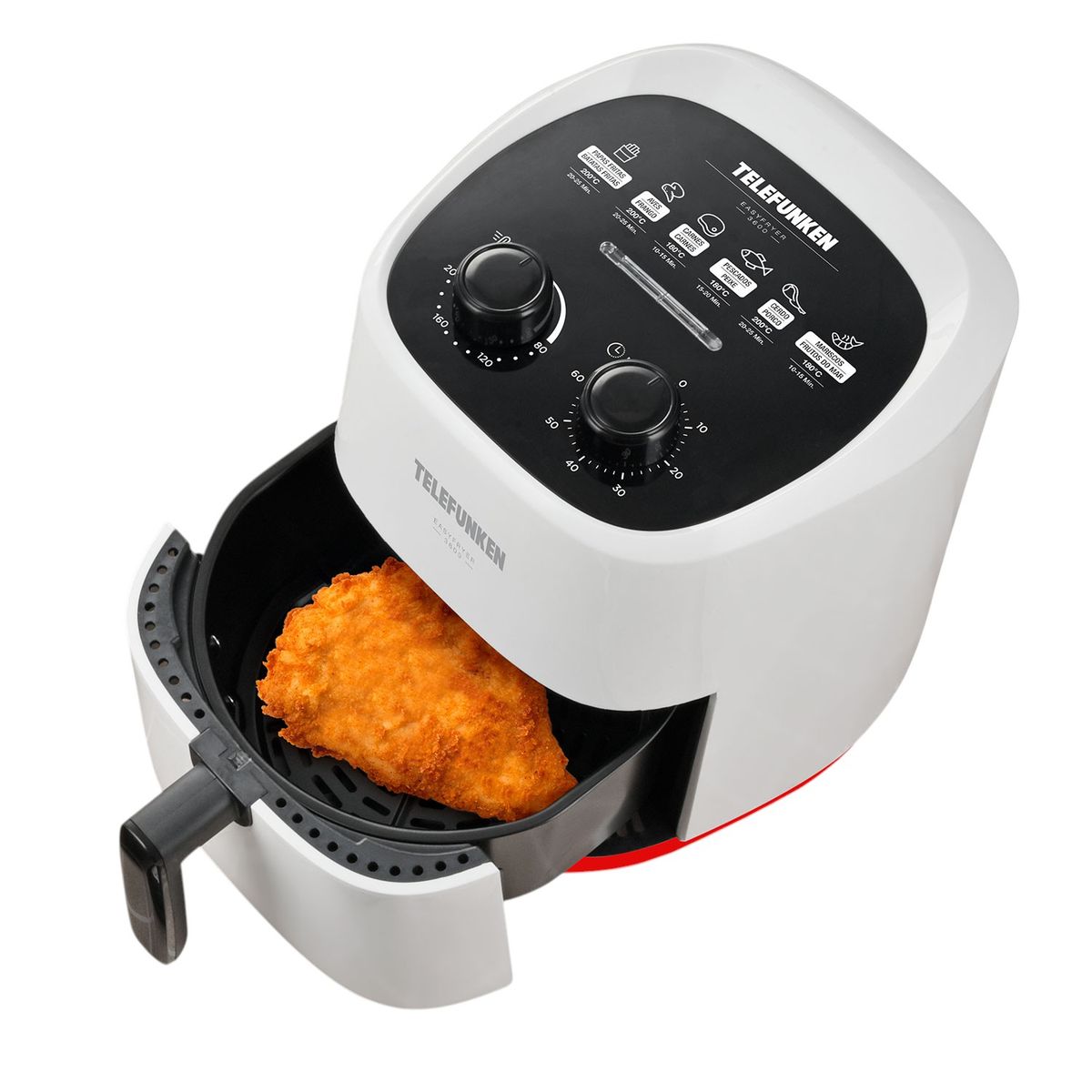 TELEFUNKEN - Freidora de Aire TELEFUNKEN 1400w EasyFryer 3.6 LT 200° Max