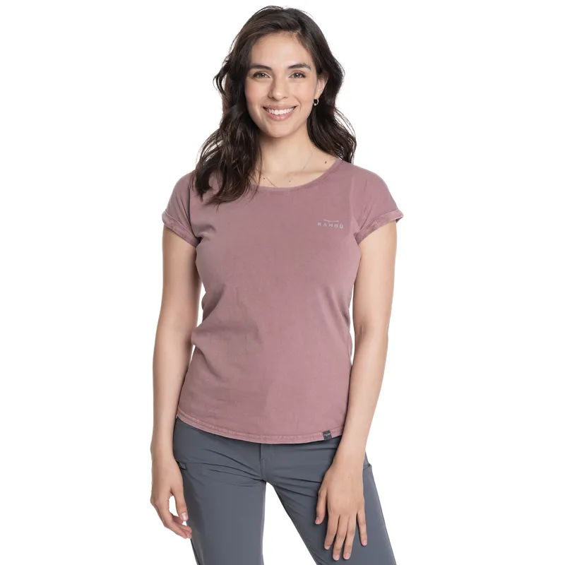 KANNU - POLERA MUJER MANGA CORTA LOGO