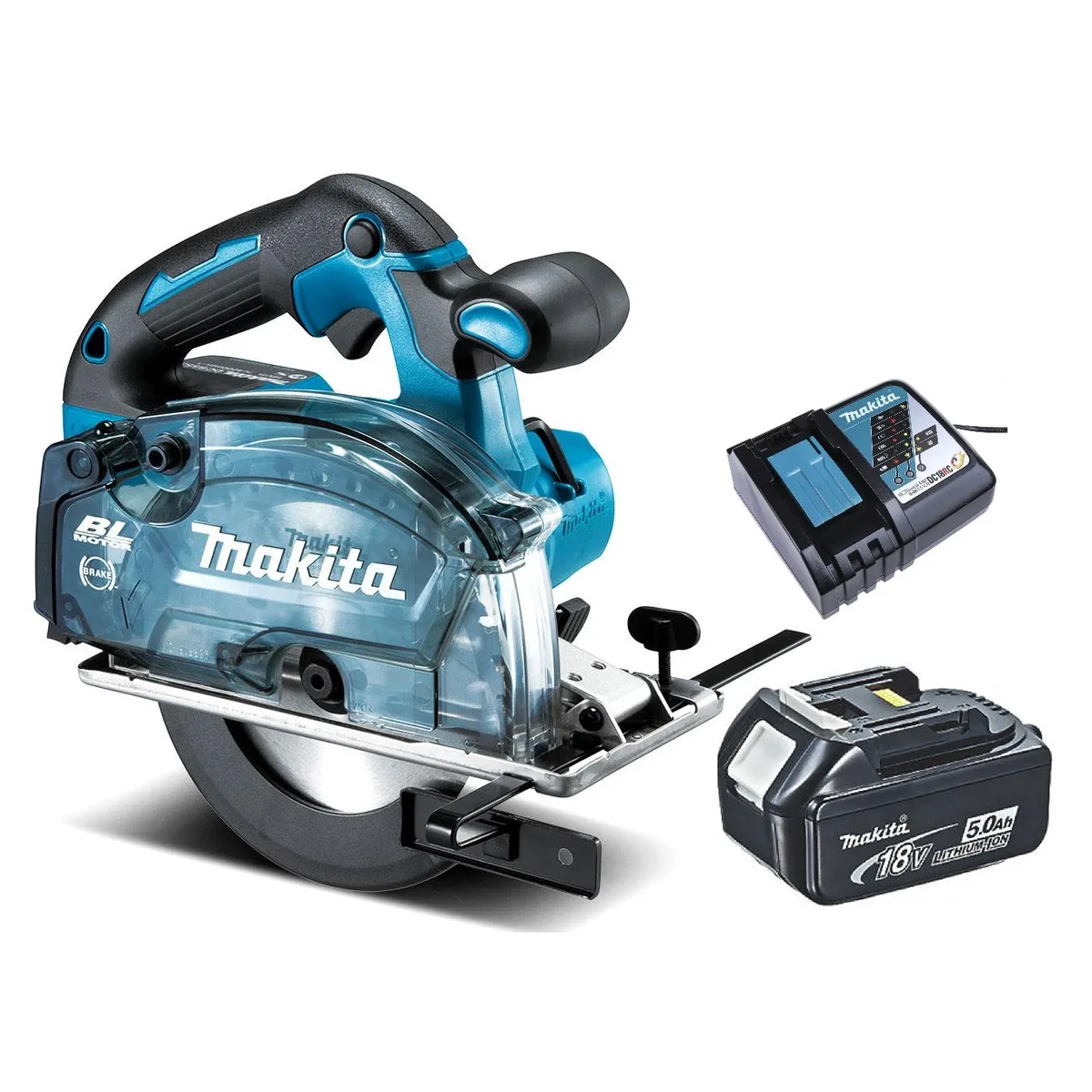 MAKITA - Sierra Metal 18v Brushless Makita DCS553 5 Ah