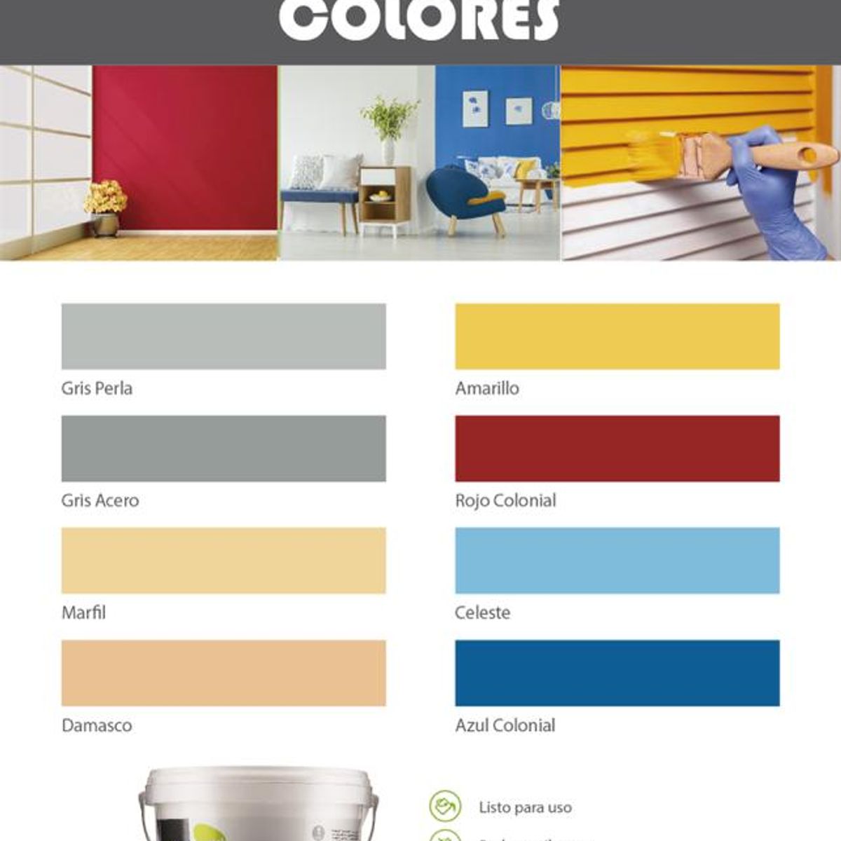 PASSOL - Látex color Damasco mate 1 gl