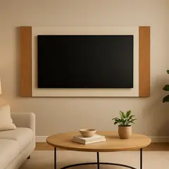 EXIT - Panel TV hasta 65 pulgadas 180x90x30 cm Beige Marrón Real