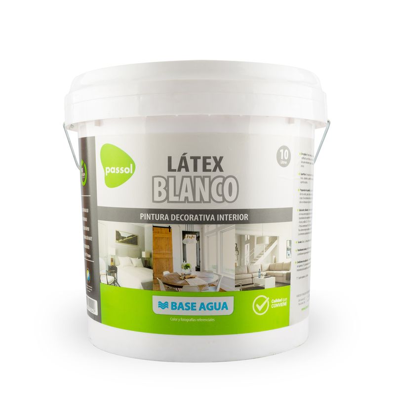 PASSOL - Látex color Blanco mate 10 lts.
