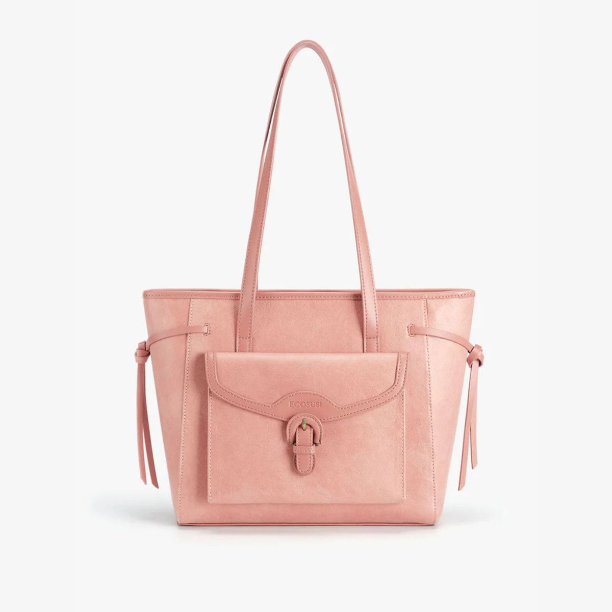 ECOSUSI - Ecosusi Bolso Tote Evelina de Papel Lavable 14L para 13 pulg Rosado