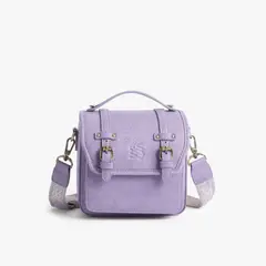 ECOSUSI - Bolso Vintage Clara Bandolera para Cámara Compacta Lila