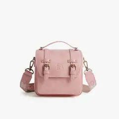 ECOSUSI - Bolso Vintage Clara Bandolera para Cámara Compacta Rosado