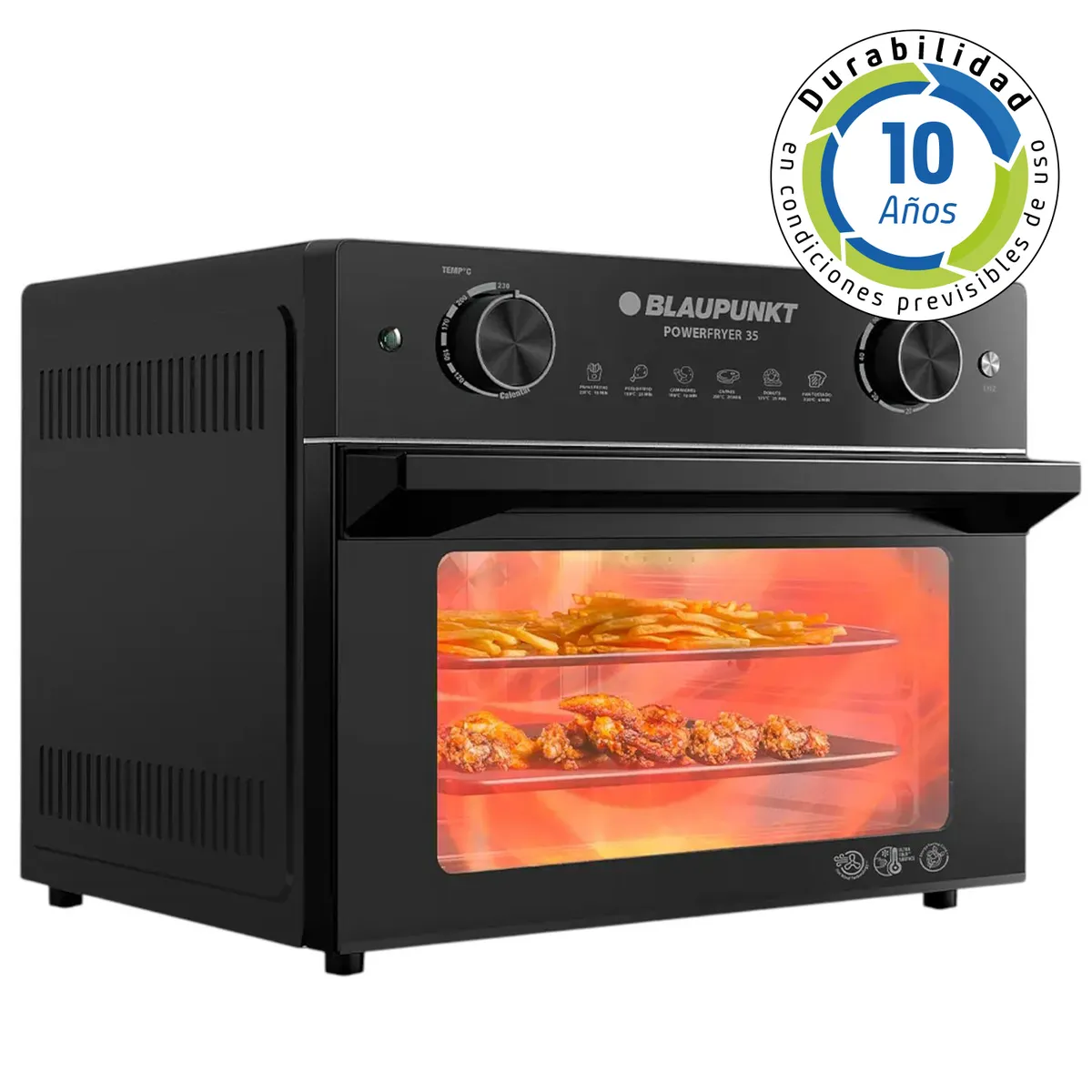BLAUPUNKT - Horno Air Power Fryer Blaupunkt 35 Litros / 1800W / 230° Max