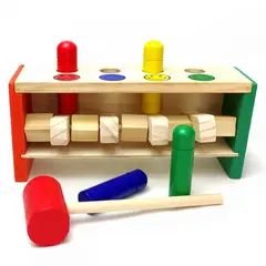 GENERICO - Juguete De Madera Martillo Saltarín Didáctico Montessori