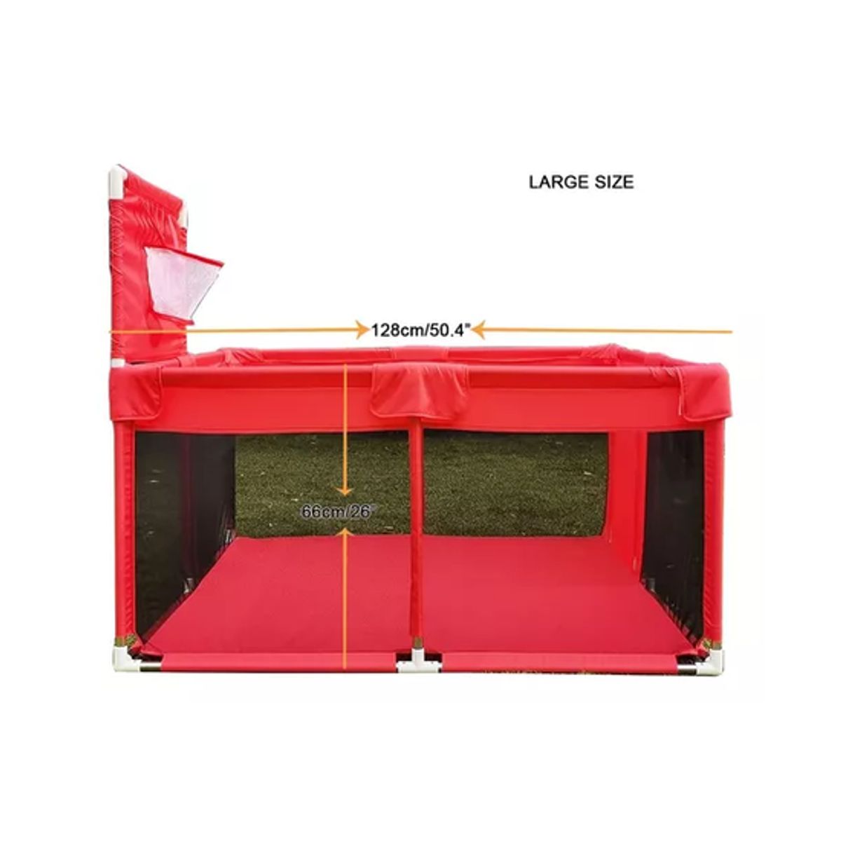 GENERICO - Corralito plegable para bebé corral de seguridad rojo