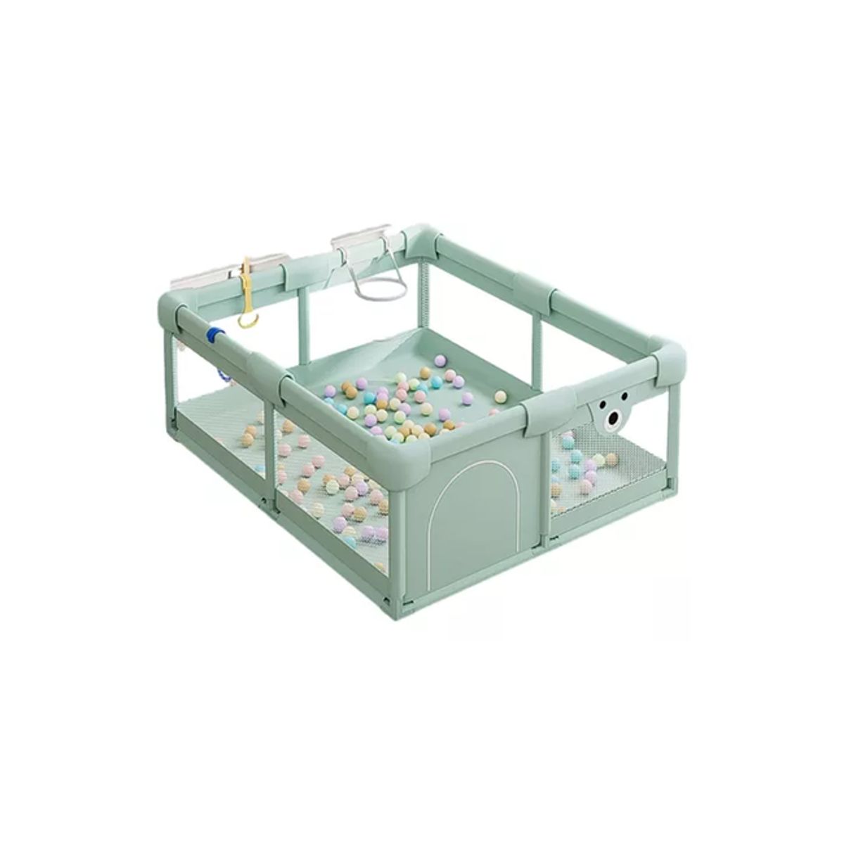 GENERICO - Corral centro de juegos bebé c/accesorios  verde