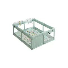 GENERICO - Corral centro de juegos bebé c/accesorios verde