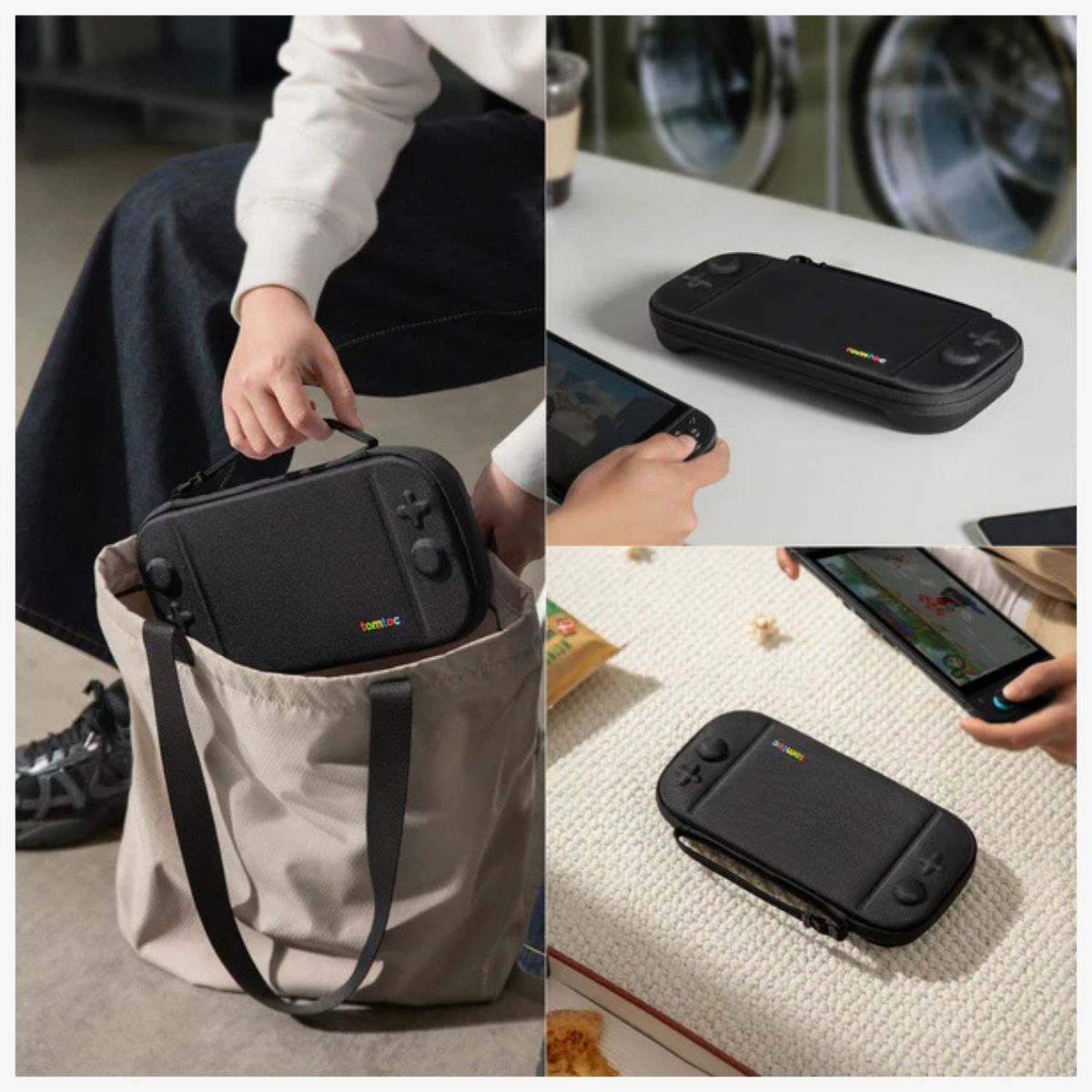 TOMTOC - Tomtoc Funda Rígida FancyCase-G05 para Nintendo Switch 2 Negro